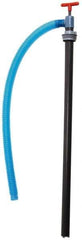 Made in USA - 1-1/4" Outlet, PVC Hand Operated Transfer Pump - 28 oz per Stroke, For Acid - Exact Tool & Supply