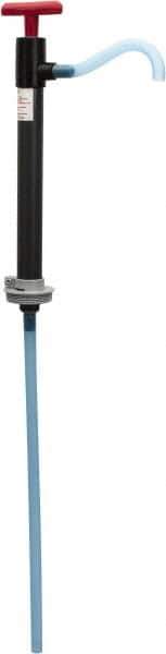 Made in USA - 9/16" Outlet, PVC Hand Operated Transfer Pump - 5 oz per Stroke, For Sanitary - Exact Tool & Supply