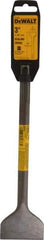 DeWALT - 3" Head Width, 12" OAL, 1" Shank Diam, Scaling Chisel - SDS Max Drive, SDS Max Shank, Steel - Exact Tool & Supply
