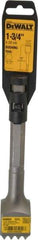 DeWALT - 1-3/4" Head Width, 10" OAL, 1" Shank Diam, Bushing Tool Chisel - Hex Shank, Steel - Exact Tool & Supply