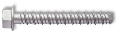 Red Head - 3/8" Diam, 5" Length Under Head, Hex Drive, Concrete Screw & Masonry Fastener - Steel, Zinc-Plated Finish - Exact Tool & Supply