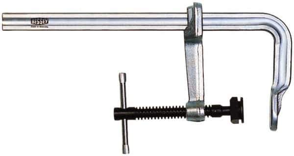 Bessey - 7" Deep Throat, 18" Max Capacity, Standard Sliding Arm Clamp - 4,880 Lb Clamping Pressure, 0.85" Spindle Diam - Exact Tool & Supply