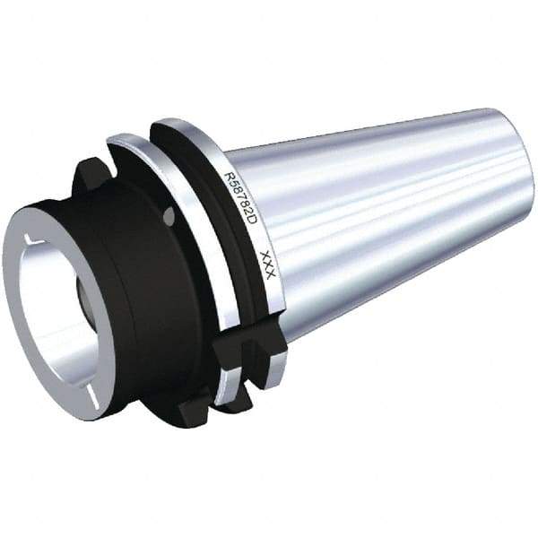 Kennametal - DV40 Outside Taper, KR50 Inside Taper, DV to KR Taper Adapter - 60mm Projection, 65mm Nose Diam, 128.25mm OAL, Through Coolant - Exact Tool & Supply