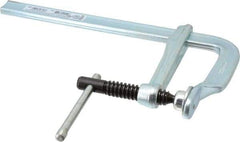 Bessey - 4" Deep Throat, 8" Max Capacity, Standard Sliding Arm Clamp - 726 Lb Clamping Pressure, 5/8" Spindle Diam - Exact Tool & Supply