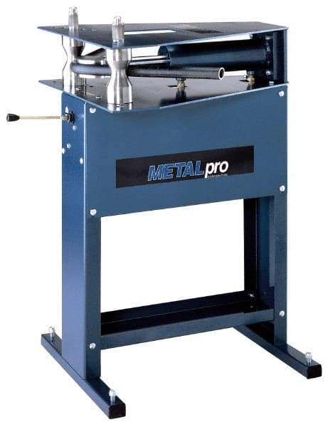 Metalpro - 1/4 to 2 Inch (Schedule 80) Pipe Capacity, Hydraulic Power Pipe Bender - 27 Inch Wide x 26 Inch Overall Depth x 43 Inch Overall Height, 2 Inch Square Tube Capacity, 110 Voltage - Exact Tool & Supply