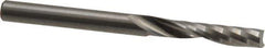 Onsrud - 1/4" Cutting Diam x 1-1/4" Length of Cut, 1 Flute, Upcut Spiral Router Bit - Uncoated, Right Hand Cut, Solid Carbide, 3" OAL x 1/4" Shank Diam, Single Edge, 21° Helix Angle - Exact Tool & Supply