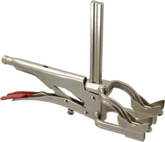 Bessey - 4-1/2" Pipe, 2-3/4" Throat Depth, 310 Lb Pressure, Steel Rail, Cradle Pipe Clamp - Exact Tool & Supply