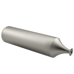 Made in USA - 1/4" Diam x 1/32" Face Width, High Speed Steel, 8 Teeth, Shank Connection Woodruff Keyseat Cutter - Uncoated, 2-1/16" OAL x 1/2" Shank, Straight Teeth - Exact Tool & Supply