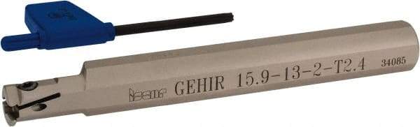 Iscar - GEHI, Internal, Right Hand, 0.094" Max Depth of Cut, 0.075 to 0.095" Groove Width, Indexable Grooving Tool Holder - GEMI.., GEPI.. Insert Compatibility, 5/8" Shank Width, 5" OAL, Through Coolant - Exact Tool & Supply