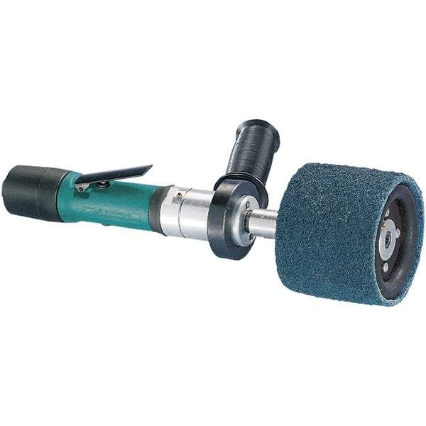 Dynabrade - 0.4 hp, 3,200 RPM Finishing Sander - 22 CFM Air Consumption, 6.21 bar Air Pressure, 1/4 NPT Inlet - Exact Tool & Supply