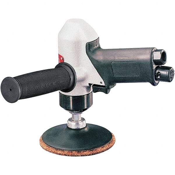 Dynabrade - 4" Max Disc, 11,000 RPM, Pneumatic Handheld Disc Sander - 32 CFM, 1/4 NPT Inlet, 0.7 hp, 90 psi - Exact Tool & Supply