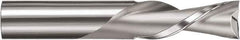 SGS - 3/8" Cutting Diam x 1" Length of Cut, 2 Flute, Downcut Spiral Router Bit - Uncoated, Right Hand Cut, Solid Carbide, 2-1/2" OAL x 3/8" Shank Diam, Square End - Exact Tool & Supply