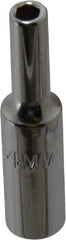 Proto - 1/4" Drive, Deep Hand Socket - 6 Points, 1-15/16" OAL, Chrome Finish - Exact Tool & Supply