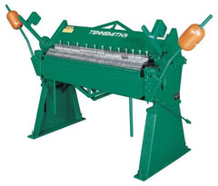 Tennsmith - 72 Inch Bending Length, Floor Machine Box and Pan Brake - 110 Inch Wide, 53 Inch Deep, 60 Inch High - Exact Tool & Supply