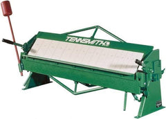 Tennsmith - 48-1/4 Inch Bending Length, Bench Machine Box and Pan Brake - 61 Inch Wide, 22 Inch Deep, 31 Inch High - Exact Tool & Supply