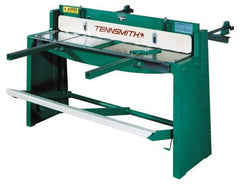 Tennsmith - 52-1/4 Inch Long Blade, Manual Power Floor Shear - 61 Inch Wide x 36 Inch Deep x 42 Inch High, 0.0394 Inch Stainless Steel Capacity, 0.0630 Inch Mild Steel Capacity, 30 Inch Back Gauge Range - Exact Tool & Supply