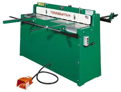 Tennsmith - 52-1/4 Inch Long Blade, Hydraulic Power Floor Shear - 61 Inch Wide x 25 Inch Deep x 42 Inch High, 0.0394 Inch Stainless Steel Capacity, 0.0630 Inch Mild Steel Capacity, 30 Inch Back Gauge Range - Exact Tool & Supply