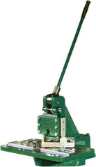Tennsmith - 6 x 6" Notching Dimension, Metal Notcher - 1.25mm Max Mild Steel Capacity - Exact Tool & Supply