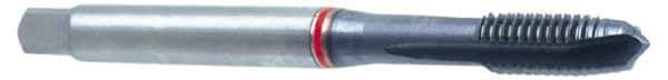 Guhring - 5/8-11 UNC, 4 Flute, TiN Finish, Powdered Metal Spiral Point Tap - Plug Chamfer, Right Hand Thread, 4.331" OAL, 1-3/32" Thread Length, 0.48" Shank Diam, 2B Class of Fit, Series 3992 - Exact Tool & Supply