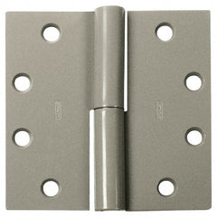 Stanley - 4-1/2" Long x 4-1/2" Wide Steel Full Mortise Commercial Hinge - Exact Tool & Supply