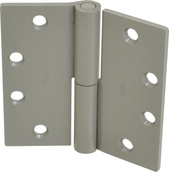 Stanley - 4-1/2" Long x 4-1/2" Wide Steel Full Mortise Commercial Hinge - Exact Tool & Supply