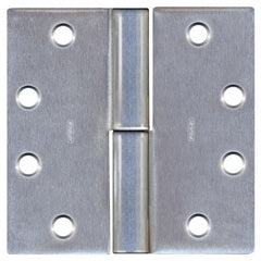 Stanley - 4-1/2" Long x 4-1/2" Wide 304 Stainless Steel Full Mortise Commercial Hinge - Exact Tool & Supply