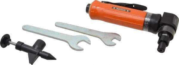 Dotco - 1/4" Collet, Angle Handle, Air Angle Die Grinder - 12,000 RPM, Rear Exhaust, 23 CFM, 0.4 hp, 90 psi, 1/4" Inlet - Exact Tool & Supply