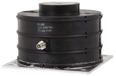 Tech Products - 1/2-13 Bolt Thread, 5" Long x 5.13" Wide x 3-1/2" High Pneumatic Stud Mount Leveling Pad & Mount - 550 Max Lb Capacity, 5" Base Diam - Exact Tool & Supply