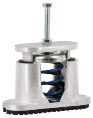 Tech Products - 3/8-16 Bolt Thread, 5-3/4" Long x 2-1/4" Wide x 3-7/8" High Aluminum Housed Spring Mounts - 450 Max Lb Capacity, 3" Thread Length - Exact Tool & Supply