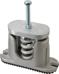 Tech Products - 1/2-13 Bolt Thread, 7-3/4" Long x 2-5/8" Wide x 5" High Aluminum Housed Spring Mounts - 1,300 Max Lb Capacity, 3-1/2" Thread Length - Exact Tool & Supply