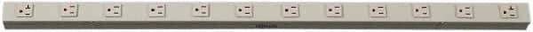 Tripp-Lite - 12 Outlets, 120 VAC20 Amps, 15' Cord, Power Outlet Strip - Clip Mount, Hardwire NEMA Configuration, 36" Strip - Exact Tool & Supply