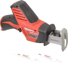 Milwaukee Tool - 12V, 0 to 3,000 SPM, Cordless Reciprocating Saw - 1/2" Stroke Length, 11" Saw Length, Lithium-Ion Batteries Not Included - Exact Tool & Supply