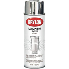 Krylon - Silver, Gloss, Looking Glass Paint Spray Paint - 6 oz Container - Exact Tool & Supply