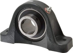 Browning - 1-7/16" ID, 7-1/4" OAL x 4-3/16" OAH Pillow Block - 4,467 Lb Static Cap, 7,340 Lb Dyn Cap, 5-17/32" Btw Mnt Hole Ctrs, 2-1/8" Base-to-Ctr Ht, Cast Iron - Exact Tool & Supply