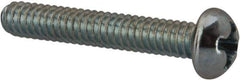 Value Collection - #5-40 UNC, 3/4" Length Under Head Phillips Drive Machine Screw - Round Head, Grade J82 Steel, Zinc-Plated Finish, Without Washer - Exact Tool & Supply