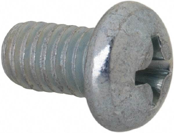 Value Collection - #10-32 UNF, 5/16" Length Under Head Phillips Drive Machine Screw - Round Head, Grade J82 Steel, Zinc-Plated Finish, Without Washer - Exact Tool & Supply