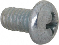 Value Collection - #10-32 UNF, 5/16" Length Under Head Phillips Drive Machine Screw - Round Head, Grade J82 Steel, Zinc-Plated Finish, Without Washer - Exact Tool & Supply