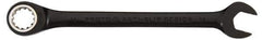 Proto - 11mm 12 Point Combination Wrench - 15° Head Angle, 6-9/16" OAL, Steel, Black Chrome Finish - Exact Tool & Supply