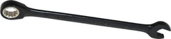 Proto - 10mm 12 Point Combination Wrench - 15° Head Angle, 6-1/4" OAL, Steel, Black Chrome Finish - Exact Tool & Supply