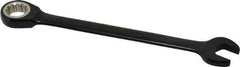 Proto - 14mm 12 Point Combination Wrench - 15° Head Angle, 7-1/2" OAL, Steel, Black Chrome Finish - Exact Tool & Supply