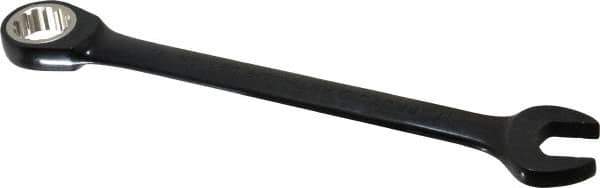 Proto - 17mm 12 Point Combination Wrench - 15° Head Angle, 8-7/8" OAL, Steel, Black Chrome Finish - Exact Tool & Supply