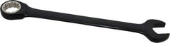 Proto - 19mm 12 Point Combination Wrench - 15° Head Angle, 9-3/4" OAL, Steel, Black Chrome Finish - Exact Tool & Supply
