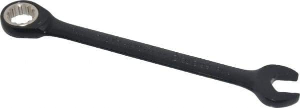 Proto - 9/16" 12 Point Combination Wrench - 15° Head Angle, 7-1/2" OAL, Steel, Black Chrome Finish - Exact Tool & Supply