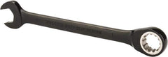 Proto - 1" 12 Point Combination Wrench - 15° Head Angle, 12-3/4" OAL, Steel, Black Chrome Finish - Exact Tool & Supply