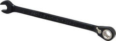 Proto - 6mm 12 Point Combination Wrench - 15° Head Angle, 5" OAL, Steel, Black Chrome Finish - Exact Tool & Supply