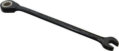 Proto - 7mm 12 Point Combination Wrench - 15° Head Angle, 5-1/2" OAL, Steel, Black Chrome Finish - Exact Tool & Supply