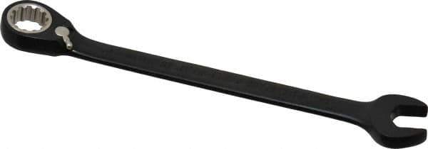 Proto - 12mm 12 Point Combination Wrench - 15° Head Angle, 6-3/4" OAL, Steel, Black Chrome Finish - Exact Tool & Supply