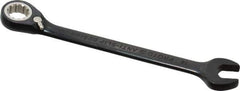 Proto - 14mm 12 Point Combination Wrench - 15° Head Angle, 7-1/2" OAL, Steel, Black Chrome Finish - Exact Tool & Supply