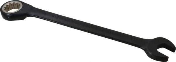 Proto - 16mm 12 Point Combination Wrench - 15° Head Angle, 8-3/16" OAL, Steel, Black Chrome Finish - Exact Tool & Supply