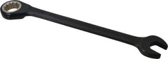 Proto - 16mm 12 Point Combination Wrench - 15° Head Angle, 8-3/16" OAL, Steel, Black Chrome Finish - Exact Tool & Supply